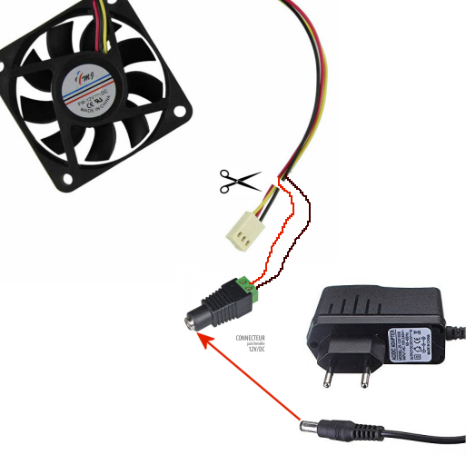 Relier un ventilo PC à un transfo - Divers - Electronique, domotique, DIY -  FORUM HardWare.fr